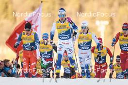 07.01.2023, Val di Fiemme, Italy (ITA): Michal Novak (CZE), Calle Halfvarsson (SWE), (l-r)  - FIS world cup cross-country, tour de ski, mass, Val di Fiemme (ITA). www.nordicfocus.com. © Modica/NordicFocus. Every downloaded picture is fee-liable.