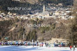 07.01.2023, Val di Fiemme, Italy (ITA): Womens race, background view on Tesero village - FIS world cup cross-country, tour de ski, mass, Val di Fiemme (ITA). www.nordicfocus.com. © Modica/NordicFocus. Every downloaded picture is fee-liable.