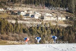 07.01.2023, Val di Fiemme, Italy (ITA): Katerina Janatova (CZE), Moa Ilar (SWE), Pia Fink (GER), (l-r)  - FIS world cup cross-country, tour de ski, mass, Val di Fiemme (ITA). www.nordicfocus.com. © Modica/NordicFocus. Every downloaded picture is fee-liable.