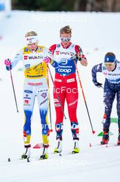 07.01.2023, Val di Fiemme, Italy (ITA): Frida Karlsson (SWE), Astrid Oeyre Slind (NOR), (l-r)  - FIS world cup cross-country, tour de ski, mass, Val di Fiemme (ITA). www.nordicfocus.com. © Barbieri/NordicFocus. Every downloaded picture is fee-liable.