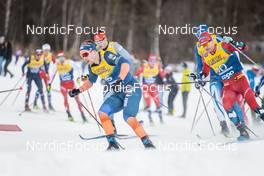 07.01.2023, Val di Fiemme, Italy (ITA): Andrew Musgrave (GBR), Sjur Roethe (NOR), (l-r)  - FIS world cup cross-country, tour de ski, mass, Val di Fiemme (ITA). www.nordicfocus.com. © Modica/NordicFocus. Every downloaded picture is fee-liable.