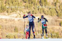 07.01.2023, Val di Fiemme, Italy (ITA): Nadine Faehndrich (SUI), Sophia Laukli (USA), Martina Di Centa (ITA), (l-r)  - FIS world cup cross-country, tour de ski, mass, Val di Fiemme (ITA). www.nordicfocus.com. © Barbieri/NordicFocus. Every downloaded picture is fee-liable.
