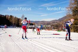 07.01.2023, Val di Fiemme, Italy (ITA): Masako Ishida (JPN), Katerina Razymova (CZE), Sophia Laukli (USA), (l-r)  - FIS world cup cross-country, tour de ski, mass, Val di Fiemme (ITA). www.nordicfocus.com. © Barbieri/NordicFocus. Every downloaded picture is fee-liable.