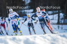 07.01.2023, Val di Fiemme, Italy (ITA): Maerta Rosenberg (SWE), Sophia Laukli (USA), (l-r)  - FIS world cup cross-country, tour de ski, mass, Val di Fiemme (ITA). www.nordicfocus.com. © Modica/NordicFocus. Every downloaded picture is fee-liable.