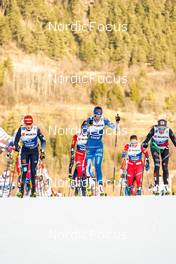 07.01.2023, Val di Fiemme, Italy (ITA): Katharina Hennig (GER), Kerttu Niskanen (FIN), Lotta Udnes Weng (NOR), Caterina Ganz (ITA), (l-r)  - FIS world cup cross-country, tour de ski, mass, Val di Fiemme (ITA). www.nordicfocus.com. © Barbieri/NordicFocus. Every downloaded picture is fee-liable.