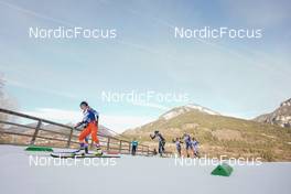 07.01.2023, Val di Fiemme, Italy (ITA): Katerina Janatova (CZE), Cristina Pittin (ITA), Pia Fink (GER), Patricija Eiduka (LAT), Moa Ilar (SWE), (l-r)  - FIS world cup cross-country, tour de ski, mass, Val di Fiemme (ITA). www.nordicfocus.com. © Barbieri/NordicFocus. Every downloaded picture is fee-liable.