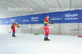 07.01.2023, Val di Fiemme, Italy (ITA): Haavard Moseby (NOR), Sindre Bjoernestad Skar (NOR), (l-r)  - FIS world cup cross-country, tour de ski, mass, Val di Fiemme (ITA). www.nordicfocus.com. © Barbieri/NordicFocus. Every downloaded picture is fee-liable.