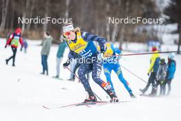 07.01.2023, Val di Fiemme, Italy (ITA): Gus Schumacher (USA) - FIS world cup cross-country, tour de ski, mass, Val di Fiemme (ITA). www.nordicfocus.com. © Modica/NordicFocus. Every downloaded picture is fee-liable.