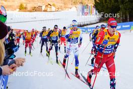 07.01.2023, Val di Fiemme, Italy (ITA): Simen Hegstad Krueger (NOR) - FIS world cup cross-country, tour de ski, mass, Val di Fiemme (ITA). www.nordicfocus.com. © Barbieri/NordicFocus. Every downloaded picture is fee-liable.