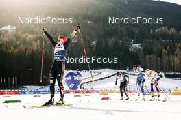 07.01.2023, Val di Fiemme, Italy (ITA): Katharina Hennig (GER), Frida Karlsson (SWE), Kerttu Niskanen (FIN), Rosie Brennan (USA), (l-r)  - FIS world cup cross-country, tour de ski, mass, Val di Fiemme (ITA). www.nordicfocus.com. © Modica/NordicFocus. Every downloaded picture is fee-liable.