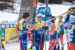 07.01.2023, Val di Fiemme, Italy (ITA): Hugo Lapalus (FRA), Clement Parisse (FRA), (l-r)  - FIS world cup cross-country, tour de ski, mass, Val di Fiemme (ITA). www.nordicfocus.com. © Modica/NordicFocus. Every downloaded picture is fee-liable.
