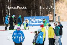 07.01.2023, Val di Fiemme, Italy (ITA): Johan Haeggstroem (SWE), Thomas Maloney Westgaard (IRL), (l-r)  - FIS world cup cross-country, tour de ski, mass, Val di Fiemme (ITA). www.nordicfocus.com. © Modica/NordicFocus. Every downloaded picture is fee-liable.