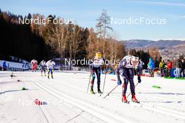 07.01.2023, Val di Fiemme, Italy (ITA): Lisa Lohmann (GER), Julia Kern (USA), (l-r)  - FIS world cup cross-country, tour de ski, mass, Val di Fiemme (ITA). www.nordicfocus.com. © Barbieri/NordicFocus. Every downloaded picture is fee-liable.
