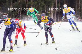 07.01.2023, Val di Fiemme, Italy (ITA): Dominik Bury (POL), Davide Graz (ITA), (l-r)  - FIS world cup cross-country, tour de ski, mass, Val di Fiemme (ITA). www.nordicfocus.com. © Barbieri/NordicFocus. Every downloaded picture is fee-liable.