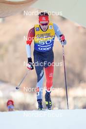 07.01.2023, Val di Fiemme, Italy (ITA): Samuel Gary Hendry (CAN) - FIS world cup cross-country, tour de ski, mass, Val di Fiemme (ITA). www.nordicfocus.com. © Barbieri/NordicFocus. Every downloaded picture is fee-liable.