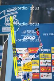 07.01.2023, Val di Fiemme, Italy (ITA): Frida Karlsson (SWE) - FIS world cup cross-country, tour de ski, mass, Val di Fiemme (ITA). www.nordicfocus.com. © Modica/NordicFocus. Every downloaded picture is fee-liable.
