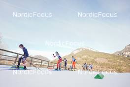 07.01.2023, Val di Fiemme, Italy (ITA): Anna Comarella (ITA), Alayna Sonnesyn (USA), Nadine Faehndrich (SUI), Katerina Janatova (CZE), (l-r)  - FIS world cup cross-country, tour de ski, mass, Val di Fiemme (ITA). www.nordicfocus.com. © Barbieri/NordicFocus. Every downloaded picture is fee-liable.
