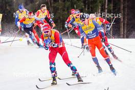 07.01.2023, Val di Fiemme, Italy (ITA): Hans Christer Holund (NOR), Michal Novak (CZE), (l-r)  - FIS world cup cross-country, tour de ski, mass, Val di Fiemme (ITA). www.nordicfocus.com. © Barbieri/NordicFocus. Every downloaded picture is fee-liable.