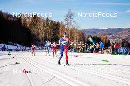 07.01.2023, Val di Fiemme, Italy (ITA): Delphine Claudel (FRA) - FIS world cup cross-country, tour de ski, mass, Val di Fiemme (ITA). www.nordicfocus.com. © Barbieri/NordicFocus. Every downloaded picture is fee-liable.