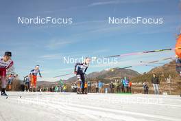 07.01.2023, Val di Fiemme, Italy (ITA): Katerina Razymova (CZE), Sophia Laukli (USA), (l-r)  - FIS world cup cross-country, tour de ski, mass, Val di Fiemme (ITA). www.nordicfocus.com. © Barbieri/NordicFocus. Every downloaded picture is fee-liable.