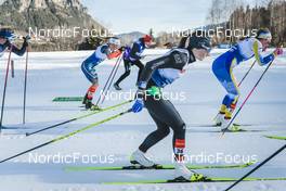 07.01.2023, Val di Fiemme, Italy (ITA): Patricija Eiduka (LAT), Cristina Pittin (ITA), Anna Dyvik (SWE), (l-r)  - FIS world cup cross-country, tour de ski, mass, Val di Fiemme (ITA). www.nordicfocus.com. © Modica/NordicFocus. Every downloaded picture is fee-liable.