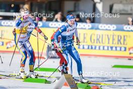 07.01.2023, Val di Fiemme, Italy (ITA): Frida Karlsson (SWE), Kerttu Niskanen (FIN), (l-r)  - FIS world cup cross-country, tour de ski, mass, Val di Fiemme (ITA). www.nordicfocus.com. © Modica/NordicFocus. Every downloaded picture is fee-liable.