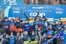 07.01.2023, Val di Fiemme, Italy (ITA): Francesco De Fabiani (ITA) with the Italian Team- FIS world cup cross-country, tour de ski, mass, Val di Fiemme (ITA). www.nordicfocus.com. © Modica/NordicFocus. Every downloaded picture is fee-liable.