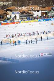 07.01.2023, Val di Fiemme, Italy (ITA): Start of womens race - FIS world cup cross-country, tour de ski, mass, Val di Fiemme (ITA). www.nordicfocus.com. © Modica/NordicFocus. Every downloaded picture is fee-liable.