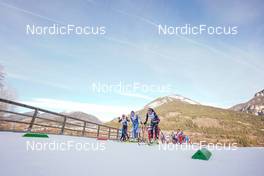 07.01.2023, Val di Fiemme, Italy (ITA): Katharina Hennig (GER), Kerttu Niskanen (FIN), Caterina Ganz (ITA), (l-r)  - FIS world cup cross-country, tour de ski, mass, Val di Fiemme (ITA). www.nordicfocus.com. © Barbieri/NordicFocus. Every downloaded picture is fee-liable.