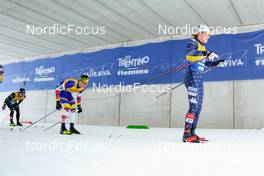 07.01.2023, Val di Fiemme, Italy (ITA): Ireneu Esteve Altimiras (AND), Gus Schumacher (USA), (l-r)  - FIS world cup cross-country, tour de ski, mass, Val di Fiemme (ITA). www.nordicfocus.com. © Barbieri/NordicFocus. Every downloaded picture is fee-liable.