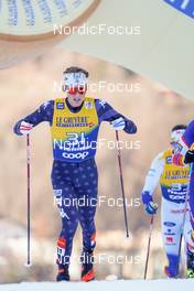 07.01.2023, Val di Fiemme, Italy (ITA): Gus Schumacher (USA) - FIS world cup cross-country, tour de ski, mass, Val di Fiemme (ITA). www.nordicfocus.com. © Barbieri/NordicFocus. Every downloaded picture is fee-liable.
