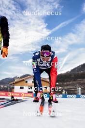 05.01.2023, Val di Fiemme, Italy (ITA): Hugo Lapalus (FRA) - FIS world cup cross-country, tour de ski, training, Val di Fiemme (ITA). www.nordicfocus.com. © Modica/NordicFocus. Every downloaded picture is fee-liable.