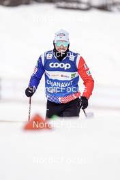 05.01.2023, Val di Fiemme, Italy (ITA): Lucas Chanavat (FRA) - FIS world cup cross-country, tour de ski, training, Val di Fiemme (ITA). www.nordicfocus.com. © Barbieri/NordicFocus. Every downloaded picture is fee-liable.