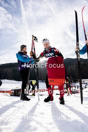 05.01.2023, Val di Fiemme, Italy (ITA): Lisa Unterweger (AUT) - FIS world cup cross-country, tour de ski, training, Val di Fiemme (ITA). www.nordicfocus.com. © Modica/NordicFocus. Every downloaded picture is fee-liable.