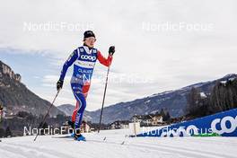 05.01.2023, Val di Fiemme, Italy (ITA): Delphine Claudel (FRA) - FIS world cup cross-country, tour de ski, training, Val di Fiemme (ITA). www.nordicfocus.com. © Barbieri/NordicFocus. Every downloaded picture is fee-liable.