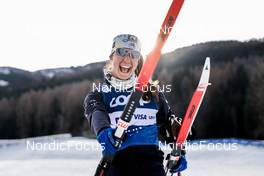 05.01.2023, Val di Fiemme, Italy (ITA): Julia Kern (USA) - FIS world cup cross-country, tour de ski, training, Val di Fiemme (ITA). www.nordicfocus.com. © Modica/NordicFocus. Every downloaded picture is fee-liable.