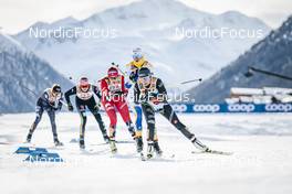 21.01.2023, Livigno, Italy (ITA): Alayna Sonnesyn (USA), Maja Dahlqvist (SWE), Cristina Pittin (ITA), (l-r)  - FIS world cup cross-country, individual sprint, Livigno (ITA). www.nordicfocus.com. © Modica/NordicFocus. Every downloaded picture is fee-liable.