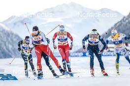 21.01.2023, Livigno, Italy (ITA): Alina Meier (SUI), Maria Hartz Melling (NOR), Julia Kern (USA), (l-r)  - FIS world cup cross-country, individual sprint, Livigno (ITA). www.nordicfocus.com. © Modica/NordicFocus. Every downloaded picture is fee-liable.