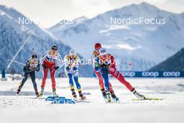 21.01.2023, Livigno, Italy (ITA): Emma Ribom (SWE), Lena Quintin (FRA), (l-r)  - FIS world cup cross-country, individual sprint, Livigno (ITA). www.nordicfocus.com. © Modica/NordicFocus. Every downloaded picture is fee-liable.