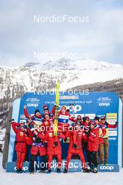 21.01.2023, Livigno, Italy (ITA): Janik Riebli (SUI) with Swiss Team - FIS world cup cross-country, individual sprint, Livigno (ITA). www.nordicfocus.com. © Modica/NordicFocus. Every downloaded picture is fee-liable.