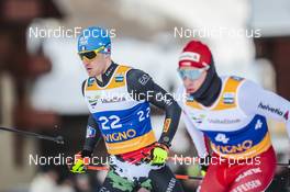 21.01.2023, Livigno, Italy (ITA): Giovanni Ticco (ITA) - FIS world cup cross-country, individual sprint, Livigno (ITA). www.nordicfocus.com. © Modica/NordicFocus. Every downloaded picture is fee-liable.