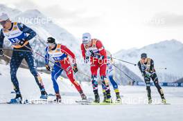21.01.2023, Livigno, Italy (ITA): Renaud Jay (FRA), Gjoeran Tefre (NOR), (l-r)  - FIS world cup cross-country, individual sprint, Livigno (ITA). www.nordicfocus.com. © Modica/NordicFocus. Every downloaded picture is fee-liable.