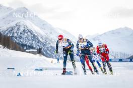 21.01.2023, Livigno, Italy (ITA): Jan Stoelben (GER), Kevin Bolger (USA), (l-r)  - FIS world cup cross-country, individual sprint, Livigno (ITA). www.nordicfocus.com. © Modica/NordicFocus. Every downloaded picture is fee-liable.