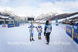 21.01.2023, Livigno, Italy (ITA): Maja Dahlqvist (SWE), Jonna Sundling (SWE), (l-r) - FIS world cup cross-country, individual sprint, Livigno (ITA). www.nordicfocus.com. © Modica/NordicFocus. Every downloaded picture is fee-liable.