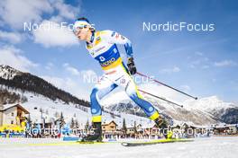 21.01.2023, Livigno, Italy (ITA): Olof Jonsson (SWE) - FIS world cup cross-country, individual sprint, Livigno (ITA). www.nordicfocus.com. © Modica/NordicFocus. Every downloaded picture is fee-liable.