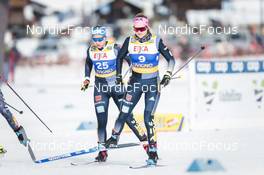 21.01.2023, Livigno, Italy (ITA): Alexandra Danner (GER), Laura Gimmler (GER), (l-r)  - FIS world cup cross-country, individual sprint, Livigno (ITA). www.nordicfocus.com. © Modica/NordicFocus. Every downloaded picture is fee-liable.
