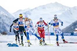 21.01.2023, Livigno, Italy (ITA): Coletta Rydzek (GER), Moa Lundgren (SWE), Johanna Hagstroem (SWE), (l-r)  - FIS world cup cross-country, individual sprint, Livigno (ITA). www.nordicfocus.com. © Modica/NordicFocus. Every downloaded picture is fee-liable.