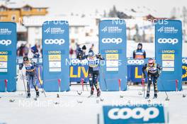 21.01.2023, Livigno, Italy (ITA): Alayna Sonnesyn (USA), Alexandra Danner (GER), Laura Gimmler (GER), (l-r)  - FIS world cup cross-country, individual sprint, Livigno (ITA). www.nordicfocus.com. © Modica/NordicFocus. Every downloaded picture is fee-liable.