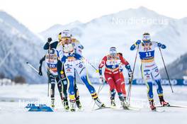 21.01.2023, Livigno, Italy (ITA): Moa Lundgren (SWE), Johanna Hagstroem (SWE), (l-r)  - FIS world cup cross-country, individual sprint, Livigno (ITA). www.nordicfocus.com. © Modica/NordicFocus. Every downloaded picture is fee-liable.