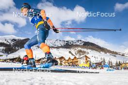 21.01.2023, Livigno, Italy (ITA): James Clugnet (GBR) - FIS world cup cross-country, individual sprint, Livigno (ITA). www.nordicfocus.com. © Modica/NordicFocus. Every downloaded picture is fee-liable.